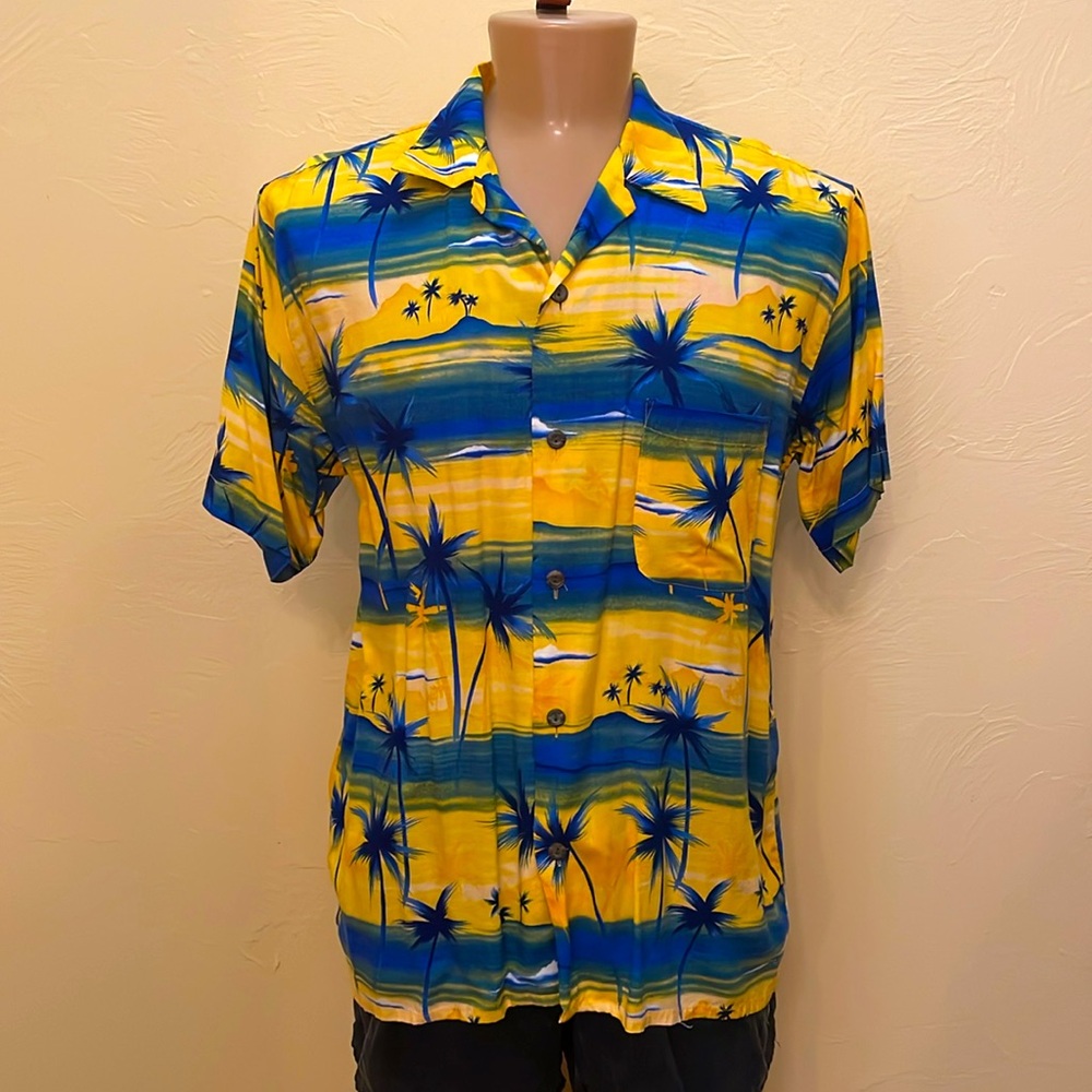 Ocean Current Vibrant Men’s Hawaiian Shirt - P6